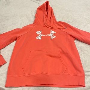 Coral/orange under armor sweatshirt